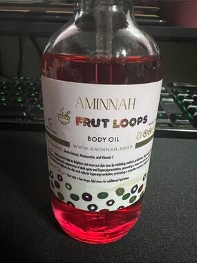 AMINNAH Fruit Loops Body Oil — Pink Hydrating Body Oil